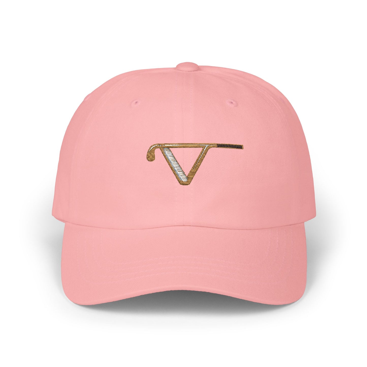 Classic Golf Hat with Elegant Embroidery