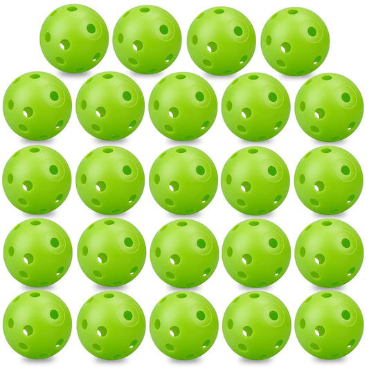KOFULL Practice Golf Balls 24 Pack 42mm Plastic Golf Balls Practice Golf Balls for Backyard Limited Flight Training Golf Balls for Swing Practice Indoor Outdoor Driving Range
