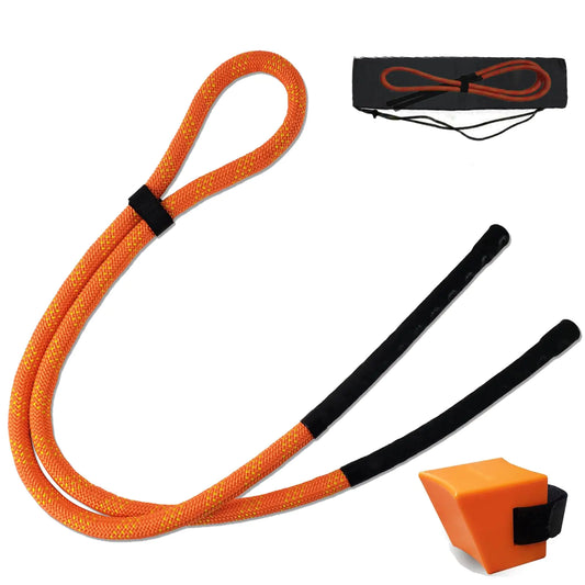 KeoPuals Golf Swing Training Rope Golf Swing Rope Trainer for Warm-up Golf Training Aid for Golfer Practice Indoor and Outdoor Posture Corrector Golf Training Equipment (Orange)