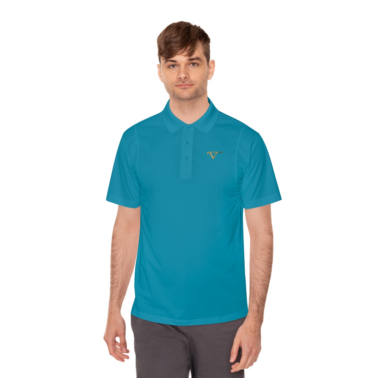 Men's ViaPar Logo Sport Polo Shirt - Stylish Athletic Wear