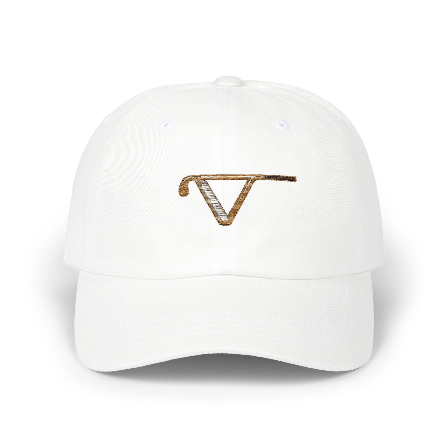 Classic Golf Hat with Elegant Embroidery