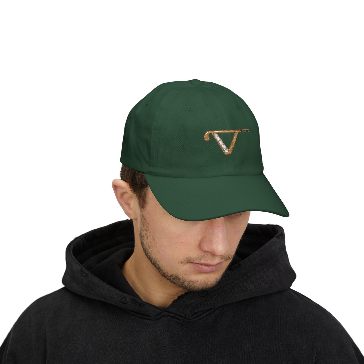 Classic Golf Hat with Elegant Embroidery