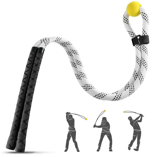 ACESTRIKE Golf Rope Swing Trainer Golf Tyro Posture Corrector Professional Golf Training Aid Golf Warm-Up Practice Equipment with Weighted Ball for Golfers of All Levels