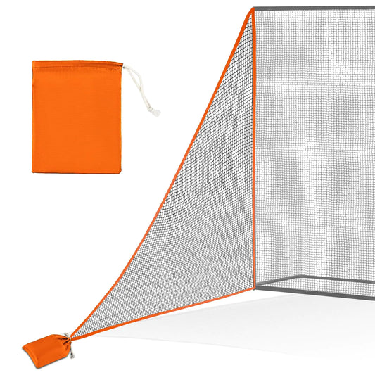 Golf Shank Net Attachment for Golf Hitting Nets 7 * 10FT Heavy Duty Side Net Golf Practice Hitting Net Barrier Net for Golf Baseball Hockey with Sandbag(Red-1Pack)