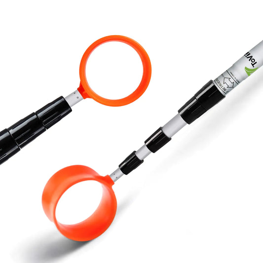 ToVii Golf Ball Retriever Ball Retriever Tool Golf Retriever Telescopic 18ft Maximum Length Aluminum Alloy Pole and Firmly Nylon Cup Golf Ball Grabber Tool Retriever Golf Gifts