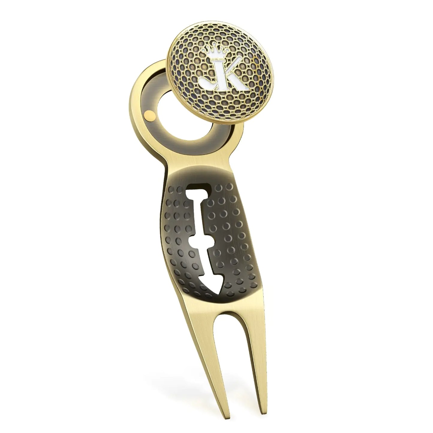 BKF Golf 3-in-1 Divot Repair Tool with Marker Build-in Golf Ball Groove for Drawing Lines Must Have Golf Gadget Necessary Golf Accessories for Men Unique Golf Gifts for Men/Woemn Golfers