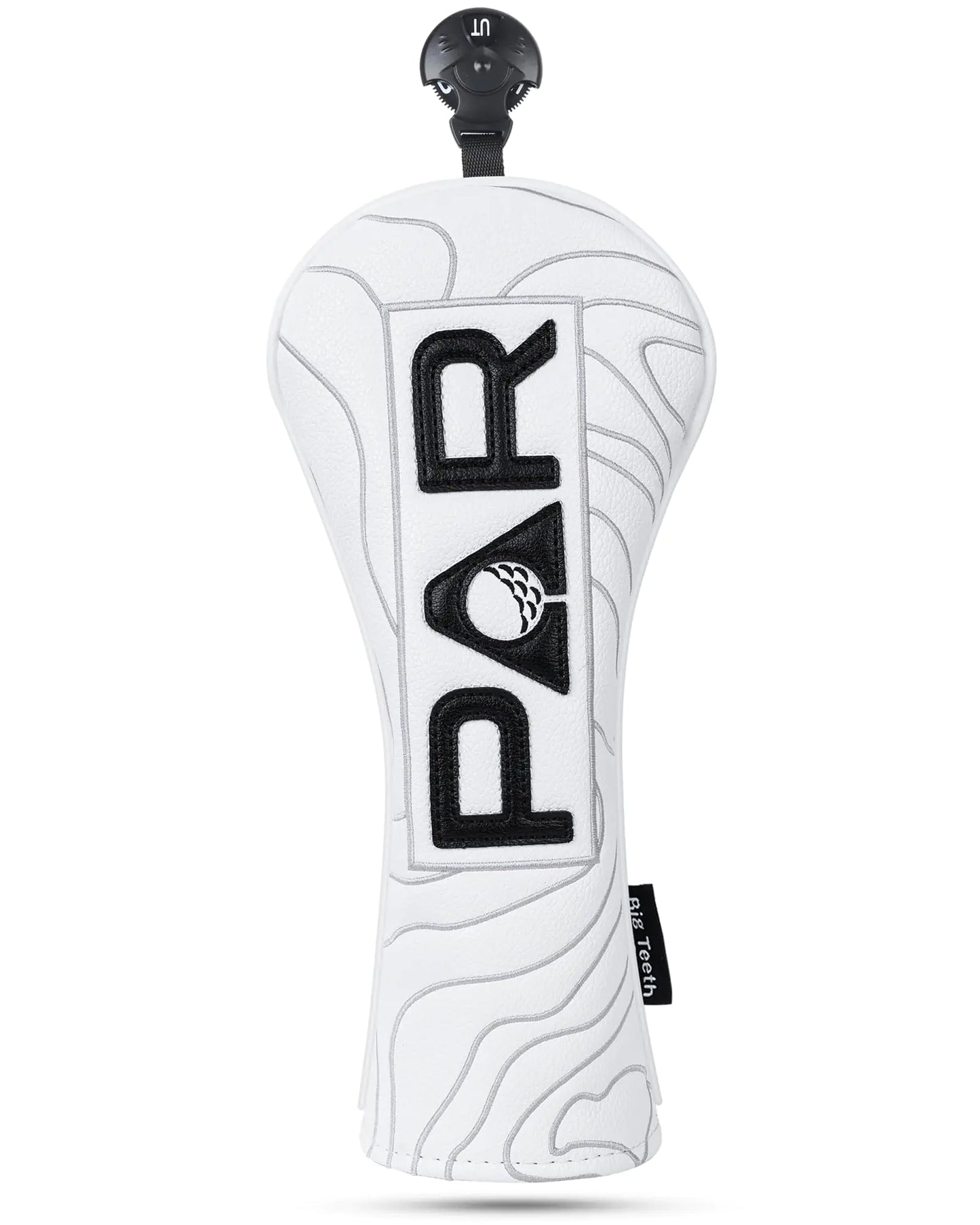 Golf Club Headcover Full Set Driver Wood Hybrid Headcover Putter Headcover Leather Golf Club Head CoversTopographic Edition Golf Head CoversPure White Golf Club Covers for Men