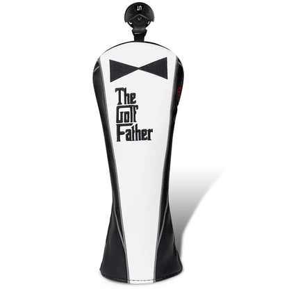 Golf Headcovers Black Golf Father Golf Head Covers Hybrid Head Covers for Golf Clubs Golf Headcovers Fairway Woods and Hybrid Fit Taylormade Callaway W/ # Tags (Hybrid Headcover)